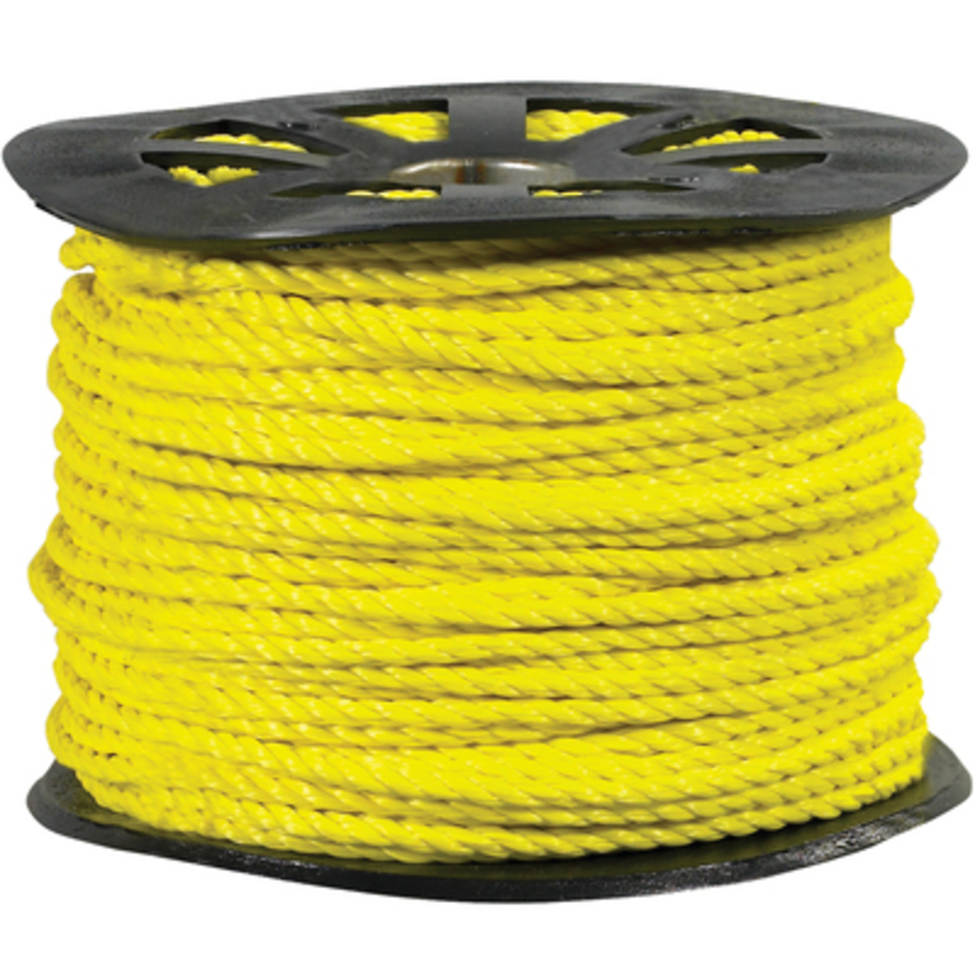 3/8in., 2450 lb, Yellow Twisted P Rope 1/CS, Material Nylon, Width 0.375 in, Model# TWR105